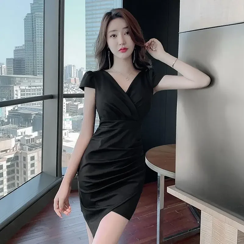 Bodycon Sexy Women's Dresses Coquette Tight Corset Female Dress Short Sleeve Aesthetic Fashion Summer 2025 Harajuku On Sales Y2k - Image 2