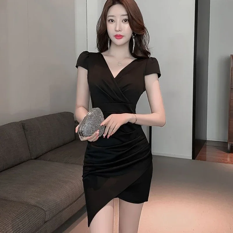 Bodycon Sexy Women's Dresses Coquette Tight Corset Female Dress Short Sleeve Aesthetic Fashion Summer 2025 Harajuku On Sales Y2k - Image 6
