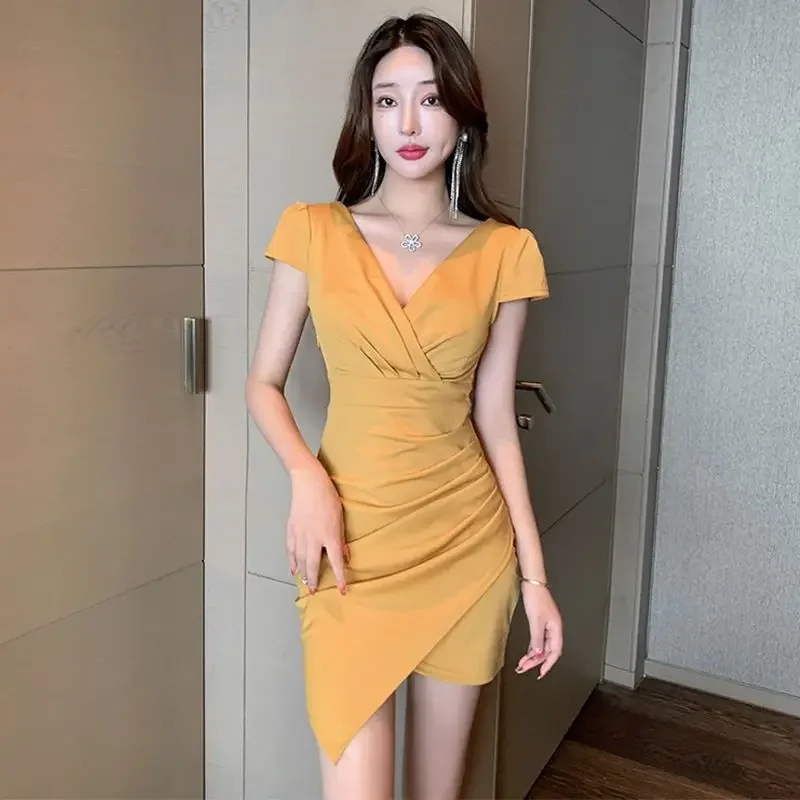 Bodycon Sexy Women's Dresses Coquette Tight Corset Female Dress Short Sleeve Aesthetic Fashion Summer 2025 Harajuku On Sales Y2k - Image 7