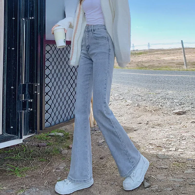 High-waisted Slimming Women's Jeans Petite Size Stretchy Floor-length Trousers Denim Fabric - Image 6