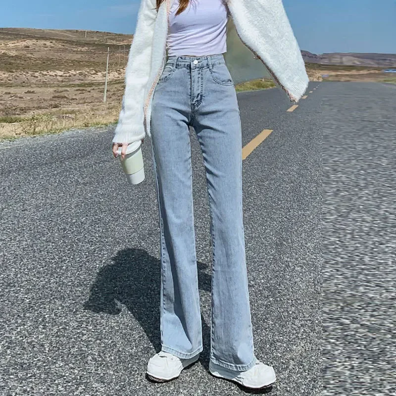 High-waisted Slimming Women's Jeans Petite Size Stretchy Floor-length Trousers Denim Fabric - Image 4